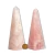 Obelisco Quartzo Rosa Lapidado 300 a 400g 12 a 15cm Tipo C na internet