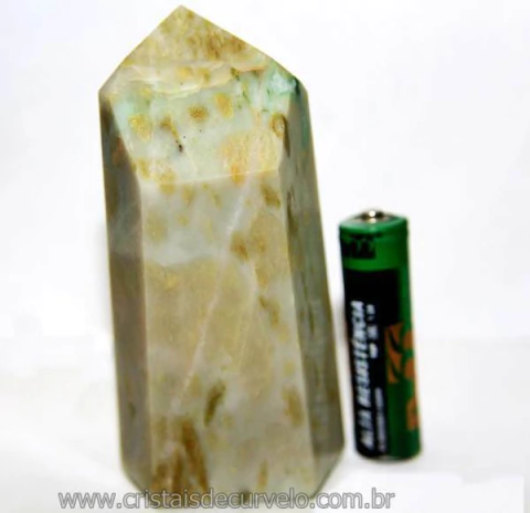 Ponta Nefrita Lapidado Pedra Natural de Garimpo Cod 101458