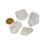 Kit 4 Topázio Branco 30 a 40mm Bruto Natural Pedra de 2025 na internet