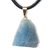 Colar Pedrinha Quartzo Azul Bruta Natural Pino Dourado - Distribuidora CristaisdeCurvelo