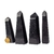 kit 04 Ponta Quartzo Preto Natural Polimento VIBRADOR Grande on internet