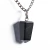 Colar Pontinha Obsidiana Negra Presilha e Pino Prata 950 - comprar online