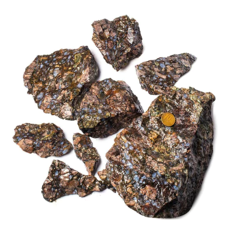 05 kg Riolita Rosa Pacote Pedra Bruto Para Lapidação Atacado