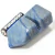 Porta Cartão De Visita Ponta Sextavada Quartzo Azul Pedra Natural - comprar online