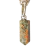 Colar Micro Pontinha Unakita Verde Montagem Prata 950