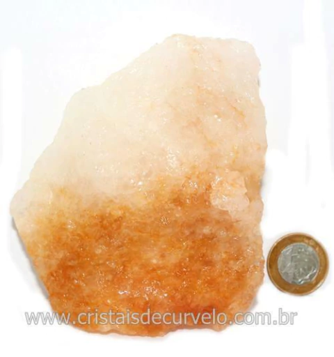 Hematoide Amarelo Pedra Bruto Quartzo Natural Cod 121523