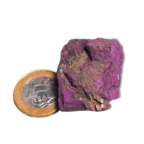 01 Purpurita Bruta Pedra Natural 2 a 5cm 25 a 50g Tipo C