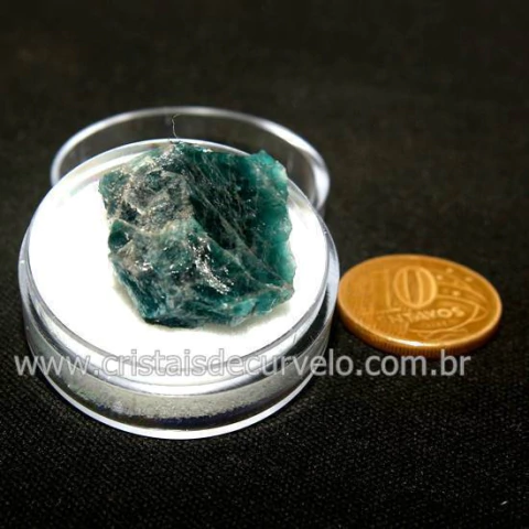 Apatita Azul Natural Pedra do Ano 2022 No Estojo Cod 130746