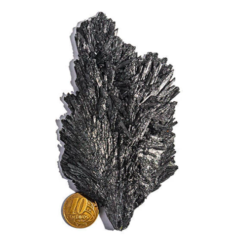 Cianita Preta ou Vassoura de Bruxa 90mm Pedra Natural Tipo A