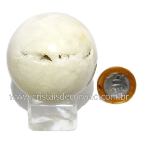 Bola Pedra Enxofre na Drusa de Geodo de Cristal Cod 119942