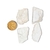 Kit 4 Topázio Branco Chapinha Bruto Natural Pedra de 2025 - comprar online