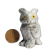 03 Coruja Cinza Esculpida em Dolomita Pedra para Decoração - comprar online
