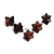 05 Pingente Merkabah Obsidiana Mahogany Pino Prateado Atacado - comprar online