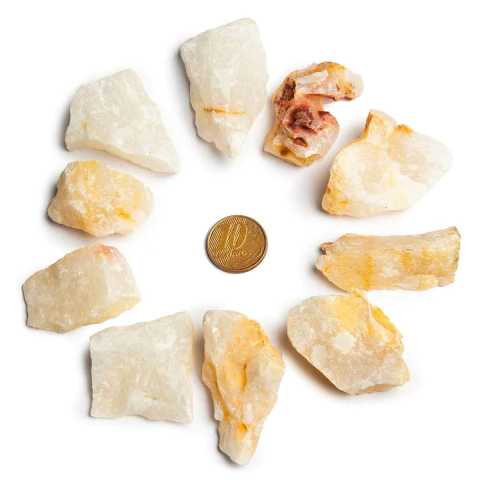 10 Alabastro Bruto Natural 2 a 5cm 10 a 25g Tipo B