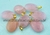 03 Pingente Cabochão QUARTZO ROSA Pedra Natural Pino Dourado ATACADO