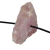 05 Cascalho Bruto Quartzo Rosa Natural Furado no Centro - comprar online