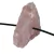 10 Cascalho Bruto Quartzo Rosa Natural Furado no Centro - comprar online