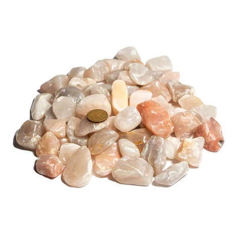 1 kg Quartzo Goiaba Rolado Pedra Natural M 20 a 35mm Classe C