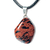 Colar Pedrinha Obsidiana Mahogany Rolado Montagem Prateado