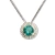 Conjunto Fino Brilhante Esmeralda Zircônia Prata 925 - Distribuidora CristaisdeCurvelo