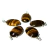 05 Pingente Cabochão Olho de Tigre Montagem Garra Prata 950 on internet
