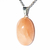 Colar Cabochão Quartzo Goiaba Pedra Natural Pino Prateado - buy online