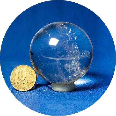 Mini Esfera Cristal Super Extra Natural 47mm 146g Tipo A