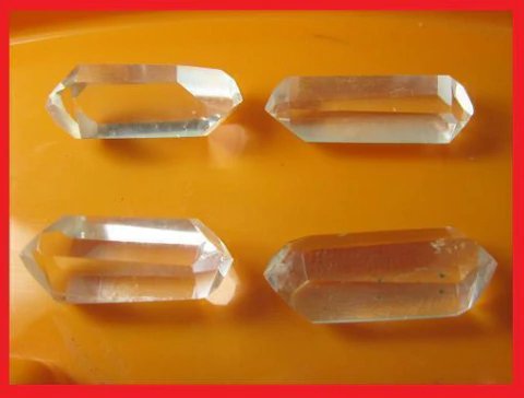 Kit 4 Cristal Bi Terminado Para Montagem de Orgonite Sem Retalhos Gratis