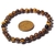 Pulseira Bolinha Olho de Tigre Pedra Pedra 6mm Fio Silicone Elastico na internet