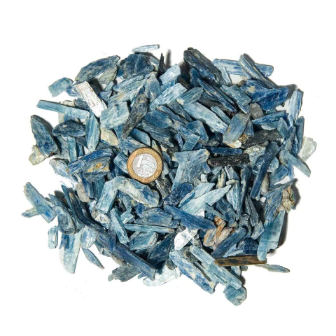 1 Kg Cianita Azul Cascalho De Canudos para Fabricar Orgonite
