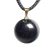 Pingente Disco Liso Pedra Obsidiana Negra Pino Dourado na internet