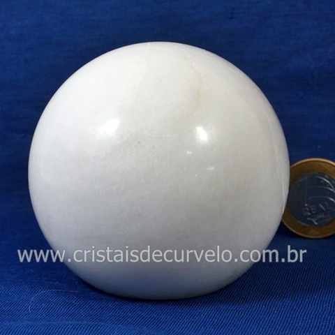 Bola Pedra Quartzo Leitoso Peso de Papel Para Escritorio