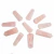 10 Mini Pontinha Quartzo Rosa Pedra Extra Natural 25 a 35mm Atacado - comprar online