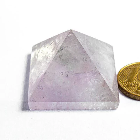 Pirâmide Pedra Ametista Baseada Quéops 3cm Classe B 141217