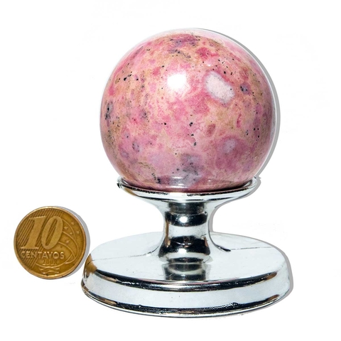 Esfera Rodocrosita Pedra Natural 176g 4,6cm Tipo B