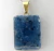 Colar Lamina Cianita Azul Mineral Natural Pino Dourado
