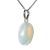Colar Cabochão Oval Pedra da Lua 20mm Pino Prata 950 on internet
