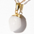 Colar Pedrinha Rolada Quartzo Leitoso Envolto Dourado - buy online
