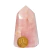 Ponta Quartzo Rosa Pedra Natural 70 a 80mm média 125g Tipo A - Distribuidora CristaisdeCurvelo