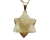 03 Pingente Merkabah Feldspato Branco Pino Dourado Atacado - comprar online