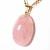 Colar Cabochão Quartzo Rosa Pedra Natural Pino Dourado - comprar online