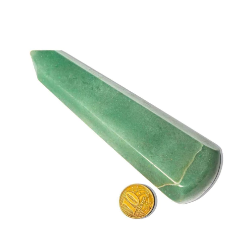 Desintegrador Quartzo Verde Sextavado 13 a 14cm Tipo B