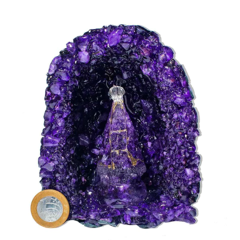 Capela Ametista Nossa Senhora Aparecida Média 12cm Tipo A - comprar online