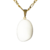 Colar Pedrinha Quartzo Leitoso Rolado Pino Dourado