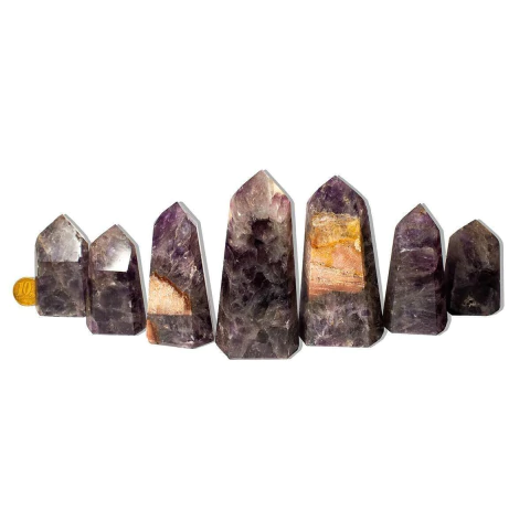 01 Kg Ametista Ponta Lapidado Pedra Baixo Valor Comercial Atacado