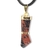 Colar Figa Pedra Obsidiana Mahogany Montagem Envolto Dourado - loja online