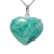 Colar Coração Amazonita Verde Garra Prata 950 na internet