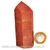 Ponta Quartzo Vermelho Natural Gerador Sextavado Cod 134834 - buy online