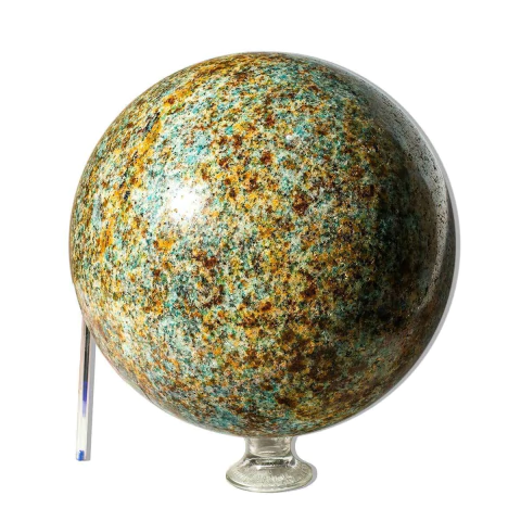 Esfera Amazonita Paraiba Pedra Natural 27cm 26kg Classe B