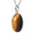 Colar Cabochão Oval Pedra Olho de Tigre 20mm Pino Prata 950 - loja online
